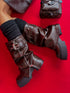 Сапоги из искусственной кожи "BROWN LEGEND" 6327A